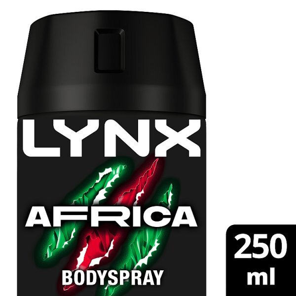 Lynx Deodorant Bodyspray Aerosol Africa 250ml