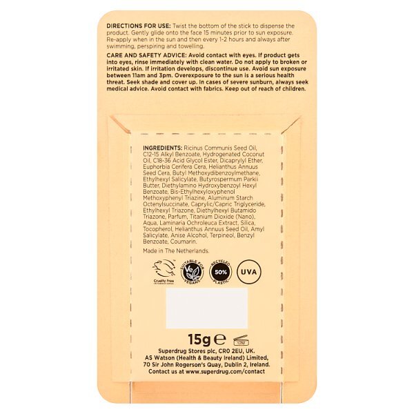 Superdrug Solait Facial Sun Stick SPF50