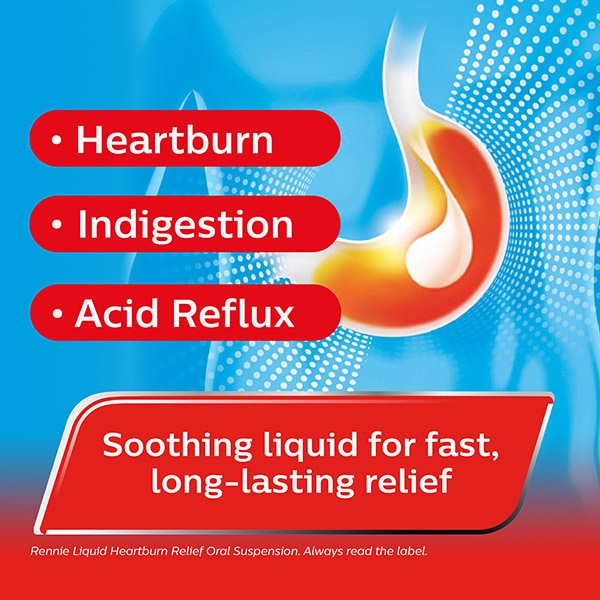 Rennie Liquid Heartburn & Indigestion Relief 250ml