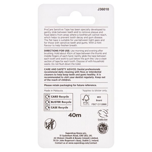 S/D PROCARE SENSITIVE TAPE 40M