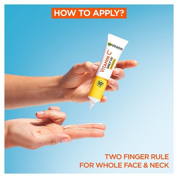 Garnier Vitamin C Daily UV Invisible Brightening Fluid SPF50+ Prevents & Corrects Damage 40ml