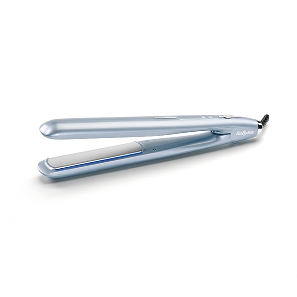 Light blue outlet hair straightener