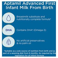 Aptamil 1 Advanced First Baby Milk Formula From Birth 800G