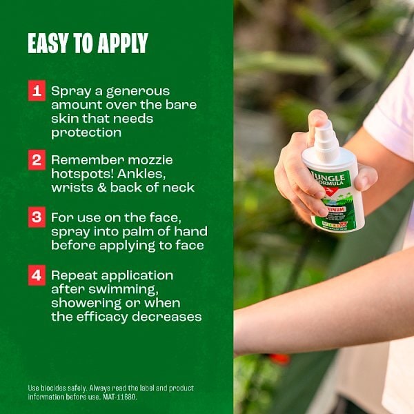 Jungle Formula Insect Repellent Spray Pump with DEET, 90ml