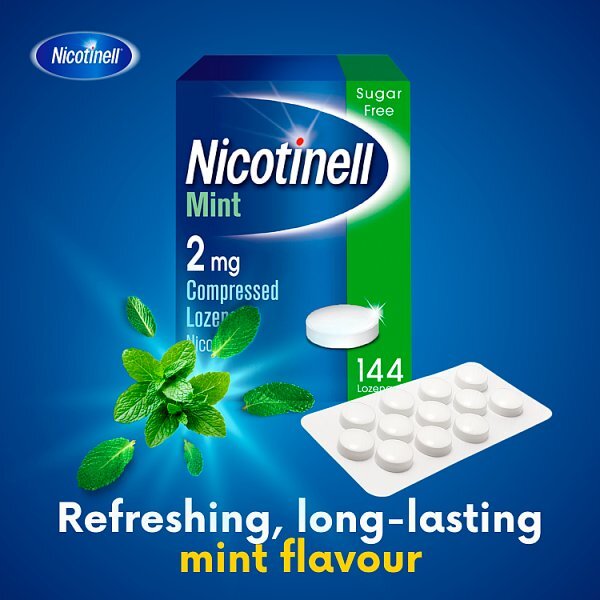 Nicotinell Lozenge Stop Smoking Aid 2 mg Mint 144 Pieces