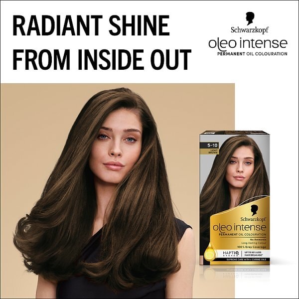 Schwarzkopf Oleo Intense Light Brown Permanent Hair Dye