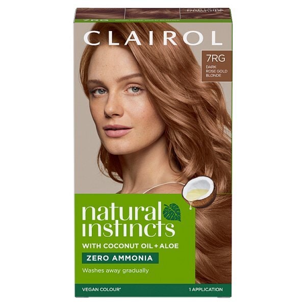 Clairol Natural Instincts Semi-Permanent Hair Dye 7RG Dark Gold Blonde