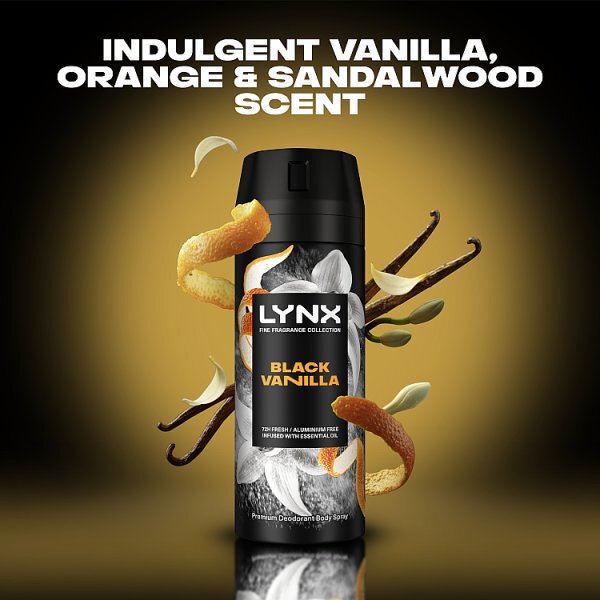 Lynx Fine Fragrance Collection Black Vanilla Premium Body Spray 150 ml