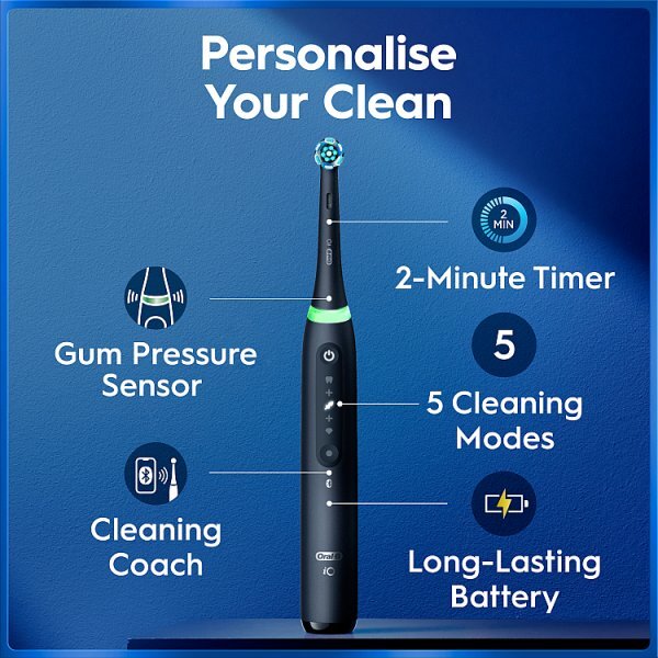 Oral-B iO5 Matt Black Electric Toothbrush