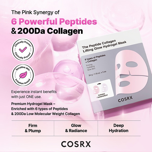 The Peptide Collagen Lifting Glow Hydrogel Mask