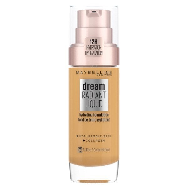 Maybelline Dream Radiant Liquid Foundation 54 Toffee 30ml