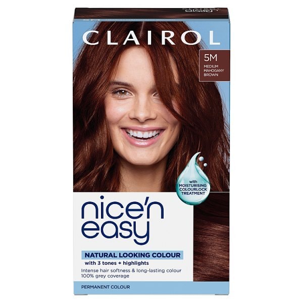 Clairol Nice'N Easy Crème Permanent Hair Dye 5M Medium Mahogany Brown