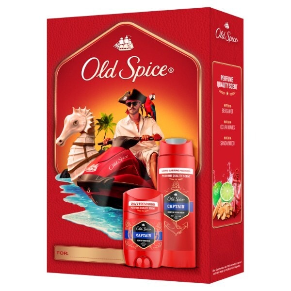 Old Spice Captain Deodorant & Shower Gel Christmas Gift Set
