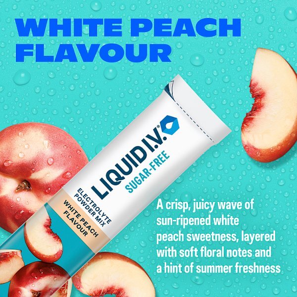 Liquid I.V. Sugar Free White Peach 6 Sticks