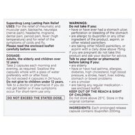 Superdrug Long Lasting Pain Relief Ibuprofen 8 Tabs 200mg