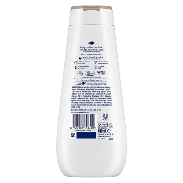 Dove Nourishing Silk Advanced Body Wash Shower Gel 400Ml