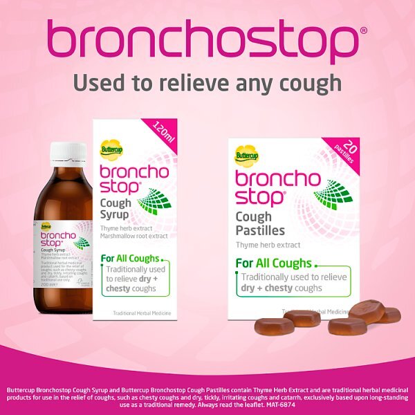 Bronchostop Cough Syrup - Relieve Any Type of Cough - 120 ml