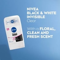 NIVEA Black & White Anti-Perspirant Deodorant Stick, 50ml