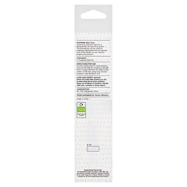 Superdrug Sapphire Nail File