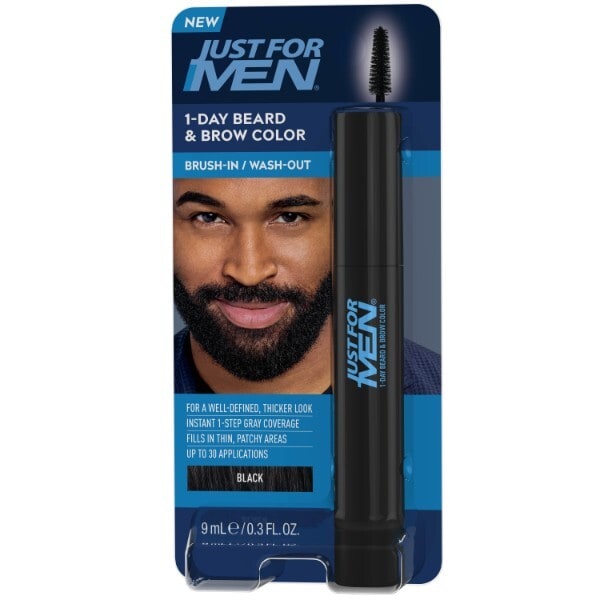 Just For Men 1 Day Beard & Brow Facial Gel Black