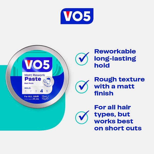VO5 Hair Paste Matt Rework 75ml