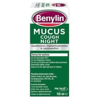 Benylin Mucus Cough Night Syrup 150ml