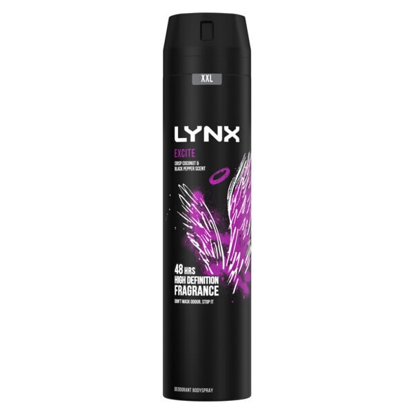 Lynx Deodorant Aerosol Bodyspray Xxl Excite 250ml