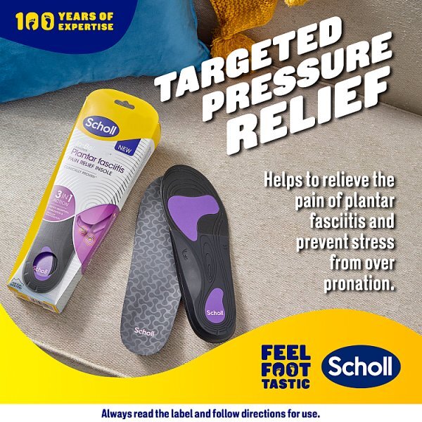 Scholl Plantar Fasciitis Pain Relief Insoles Small