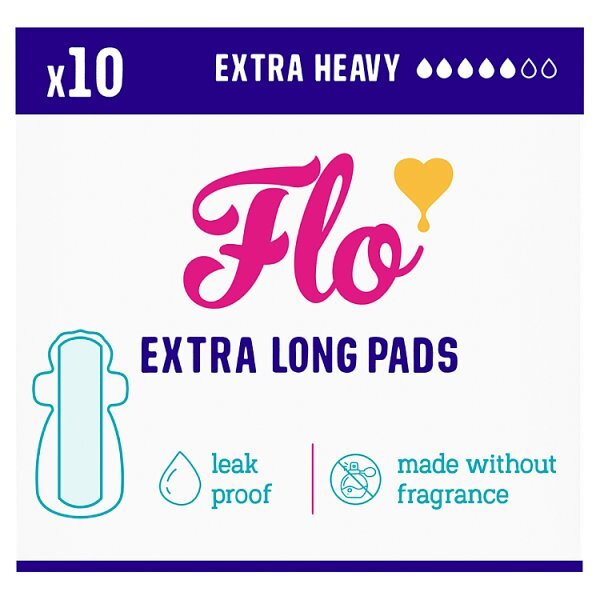 Flo Bamboo Ultra-Long Pads (10 Pads)