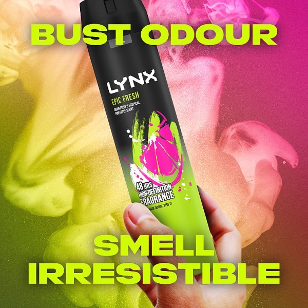 Lynx Deodorant Bodyspray Aerosol Epic Fresh 250ml