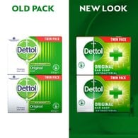Dettol Original Antibacterial Hand Soap Bar 2 X 100g