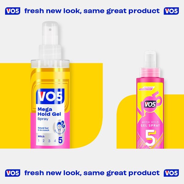 Vo5 Mega Hold Gel Spray 200ml