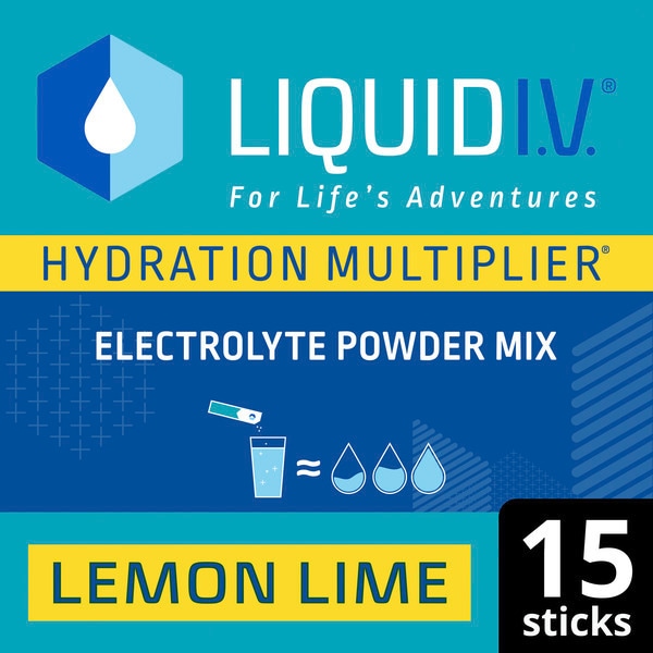 Liquid Iv® Electrolyte Powder Mix Lemon Lime X15