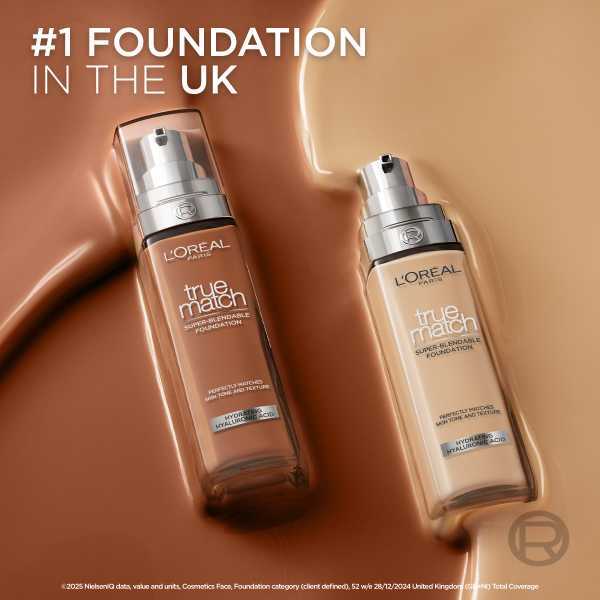 L'Oréal Paris True Match Liquid Foundation 12N Ebony 30ml