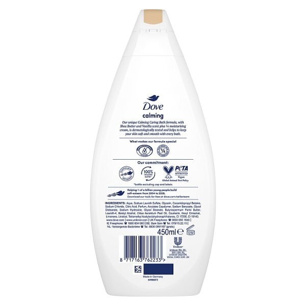 Dove Calming Shea Butter & Vanilla Bath Soak 450ml