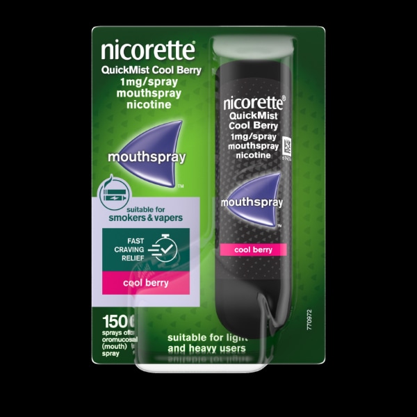 Nicorette QuickMist Berry 1mg Mouthspray (Stop Smoking)