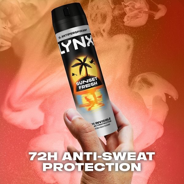 Lynx Antiperspirant Deodorant Aerosol Sunset Fresh 250Ml