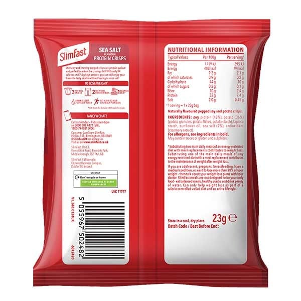 Slimfast Protein Crisps Original 23G