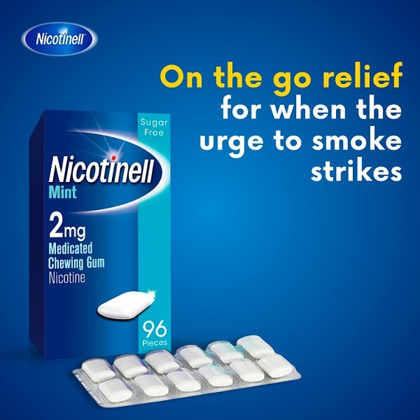 Nicotinell Mint 2mg Medicated Chewing Gum 96pcs
