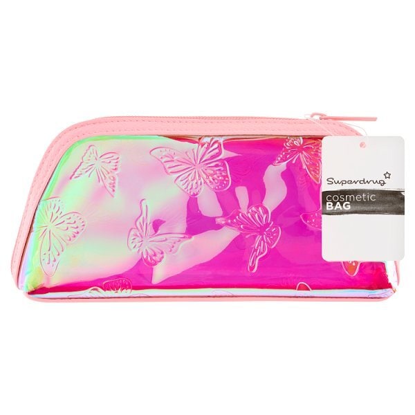 Superdrug Y2K Butterfly Slim Cosmetic Bag