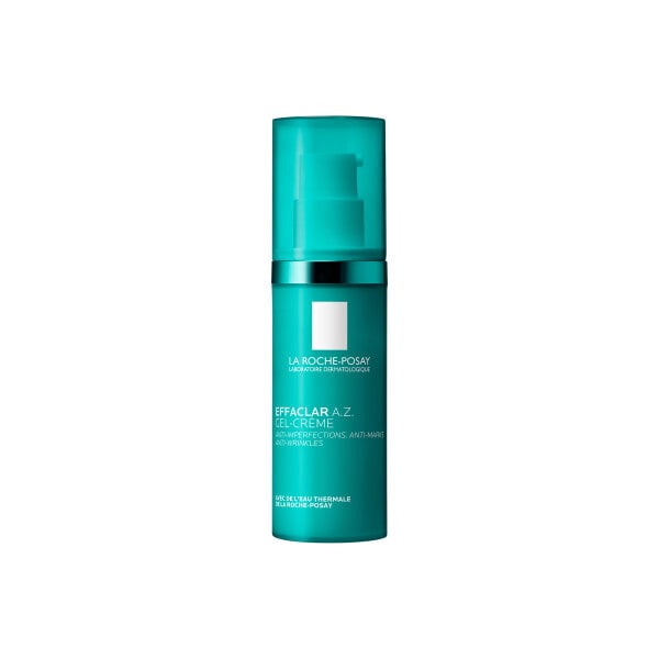 Effaclar A.Z. Gel Cream Daily Moisturiser for Breakouts & Ageing with 10% Azelaic Acid, Salicylic Acid, Hyaluronic Acid 40ml