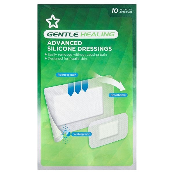 Superdrug Advanced Silicone Wound Dressing Gentle Healing 11