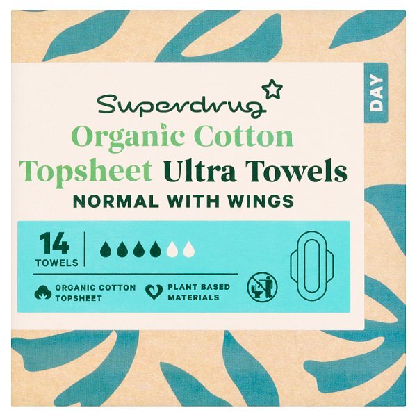 Superdrug Cotton Day Sanitary Towel x14