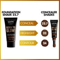 NYX Professional Makeup Born To Glow Foundation Deep Walnut