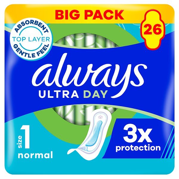 Always Ultra Normal Nonwinged (Size 1) Value Pack 26Ctx8