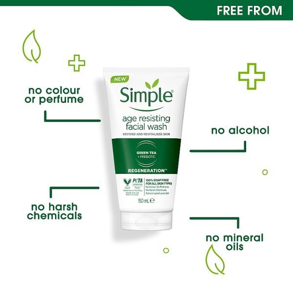Simple Regeneration Age Resisting Facial Wash 150ml