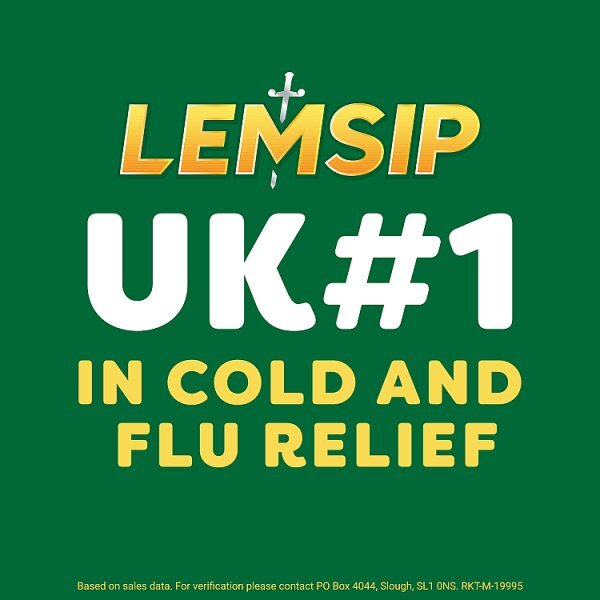 Lemsip All in One Hot Drink Lemon Flavour Sachets 8s