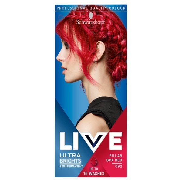 LIVE UltraBrights Semi-permanent Red Hair Dye Pillar Box Red