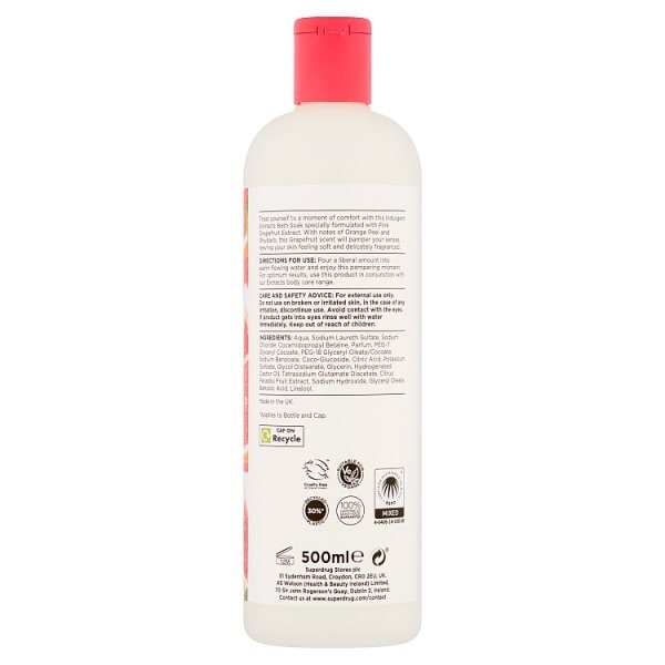 Superdrug Extracts Grapefruit Bath Soak 500ml