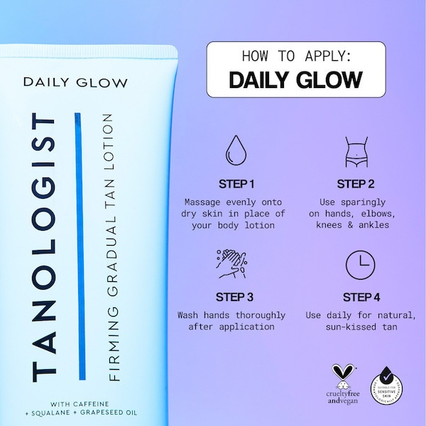 Tanologist Daily Glow Gradual Tan Light to Medium Firming